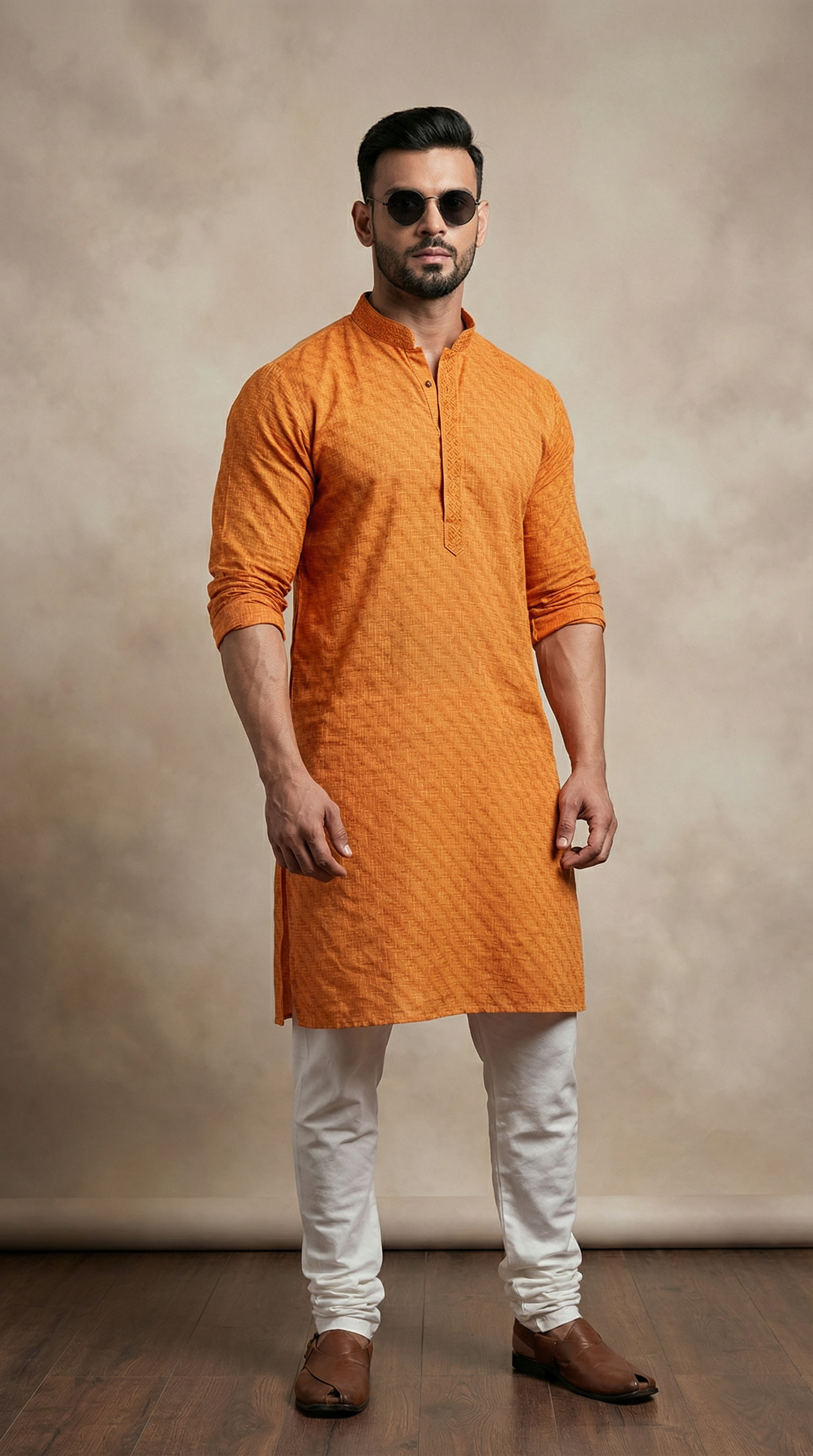 Jacquard Kurta Churidaar Set