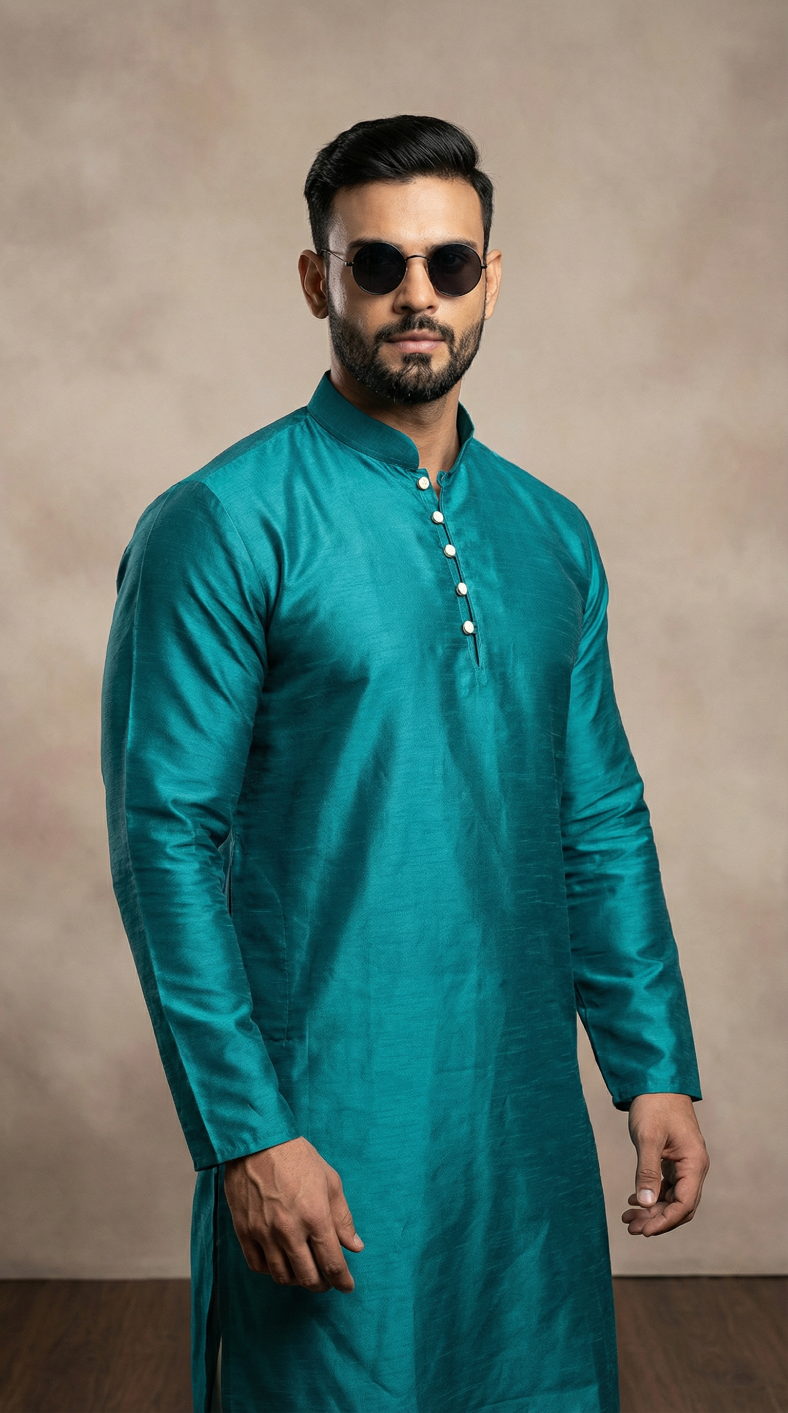 Men's Stylish Jade Jacquard Kurta Pyjama