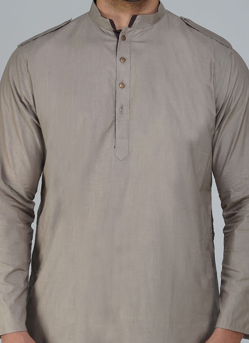 Buy Brown Cotton Kurta Salwar Set
