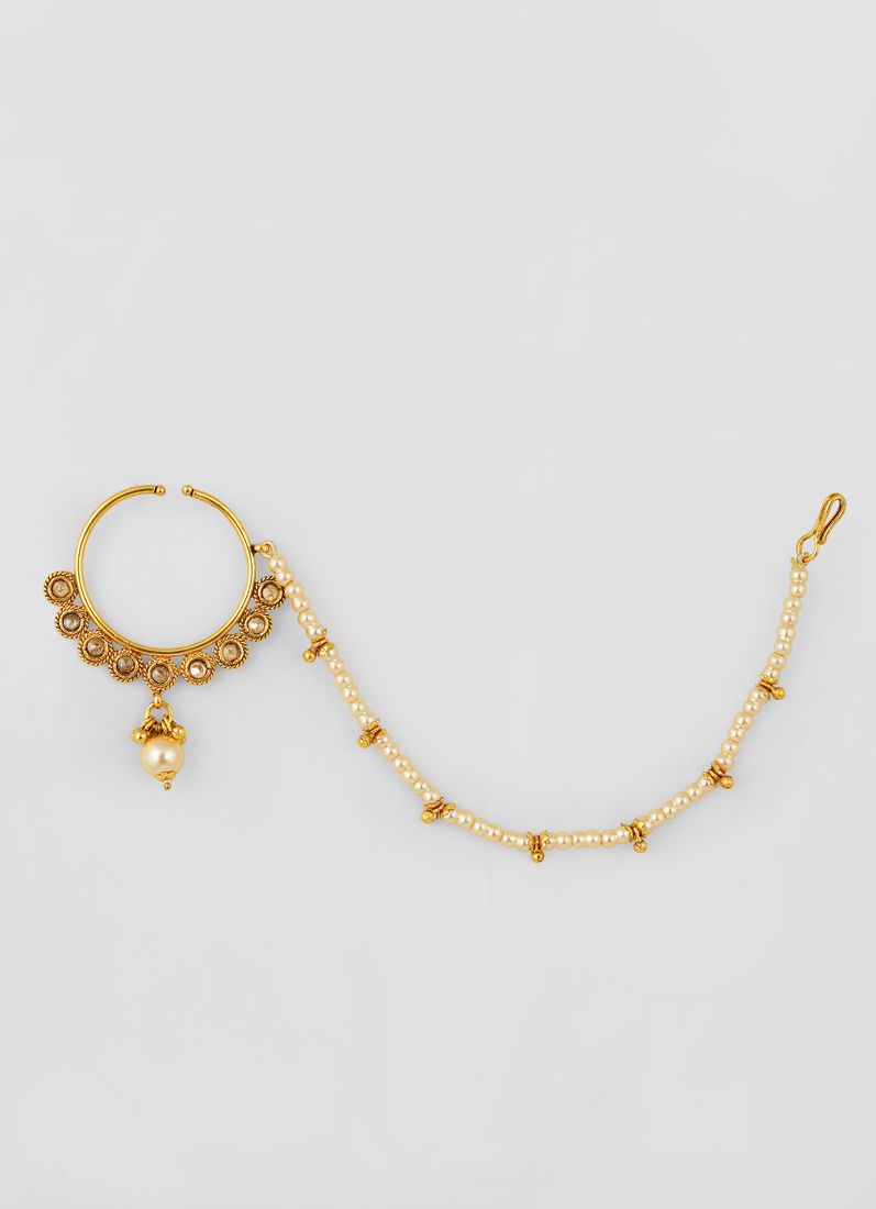Nickle Free Gold Chain Nose Ring