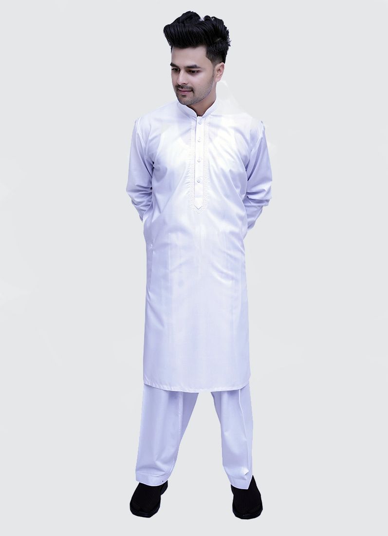 Buy White Mens Kurta & Salwar