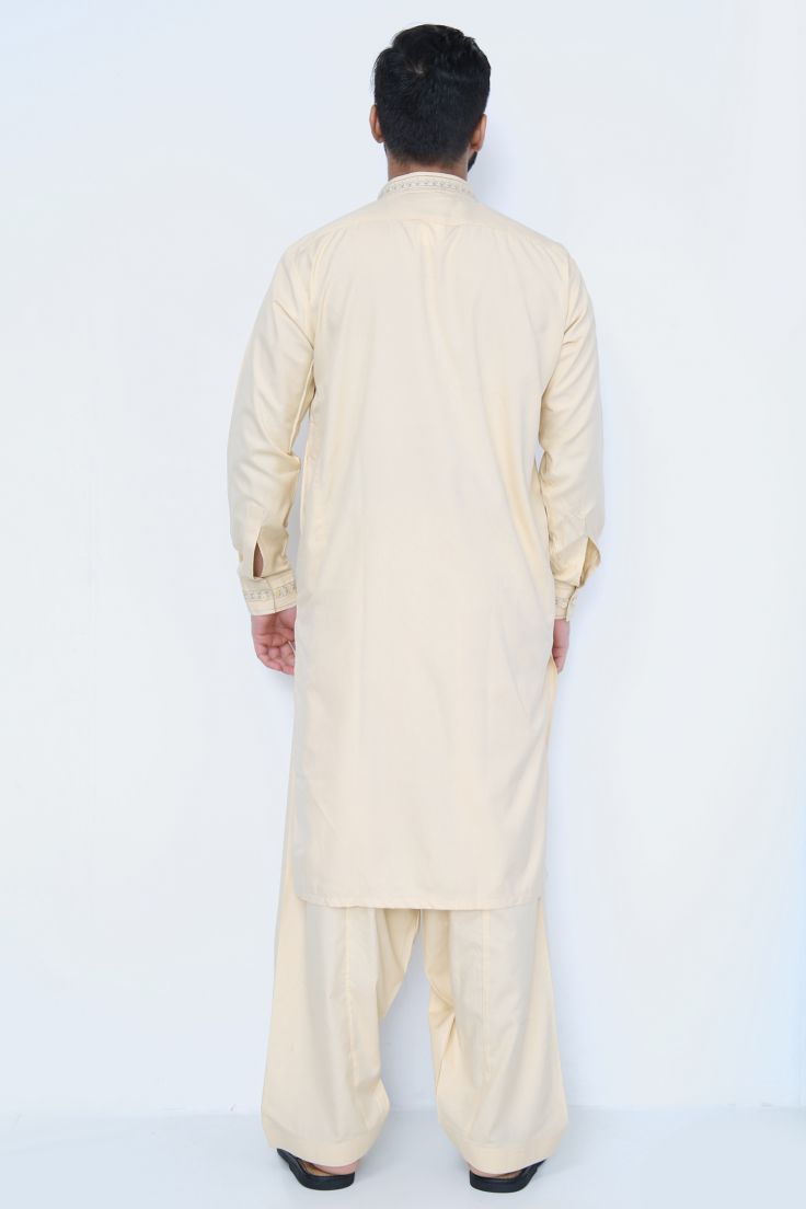 Mens Kurta & Salwar Cream