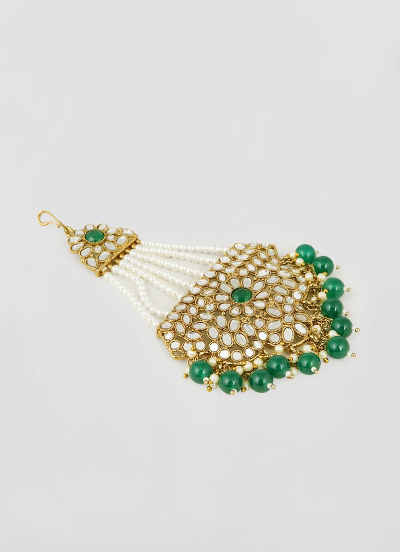 Buy Nickle Free Gold Pearl Mirror Chumber Passa