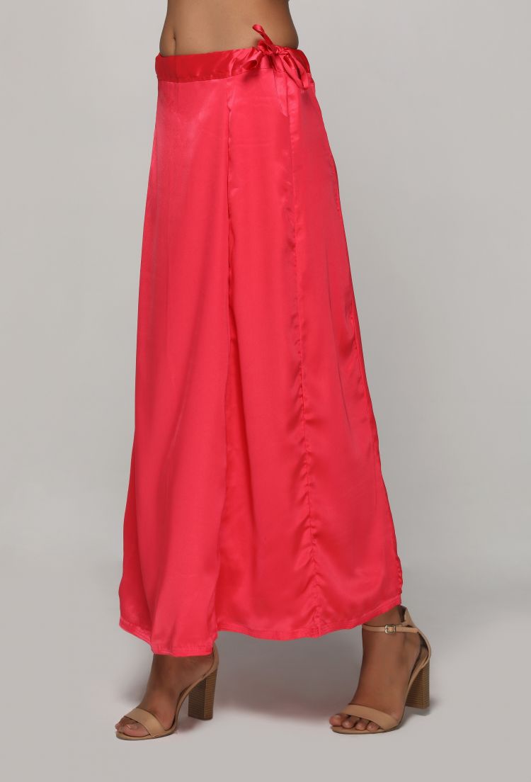 Classic Salmon Pink Satin Petticoat