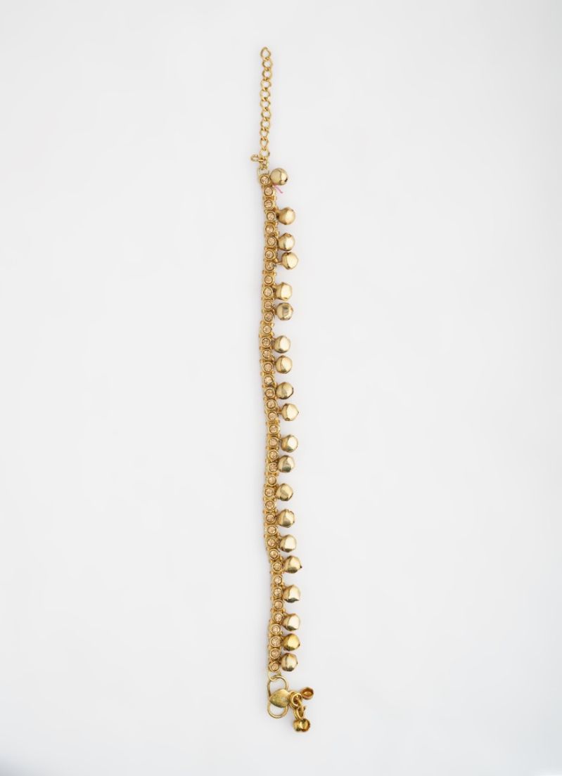 Gold Gungroo Payal Set