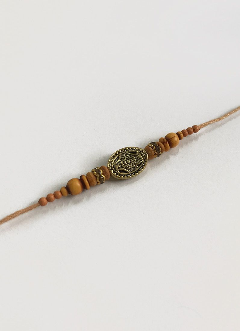 Buy Wood bead Rakhi