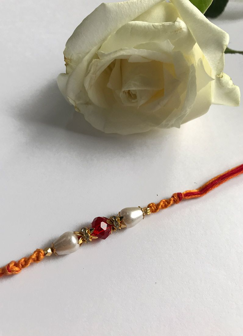 Buy Pearl and Crystal Rakhi