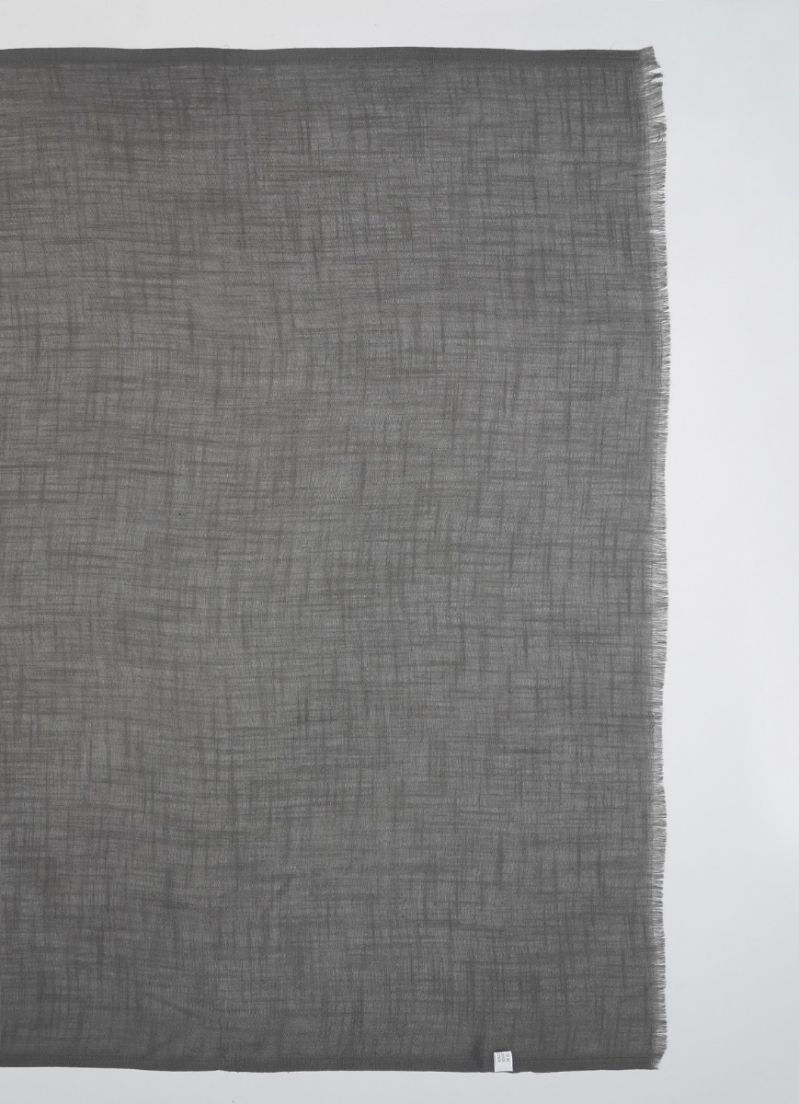 Dark Grey Cotton Soft scarf
