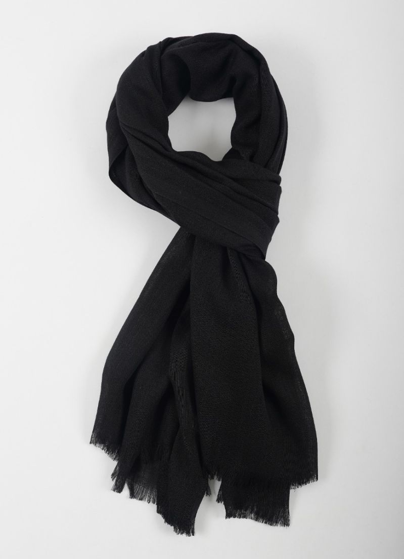 Buy Black Cotton Soft scarf