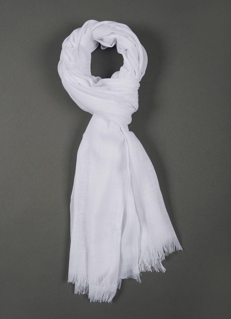 Buy Off-White Cotton Soft scarf