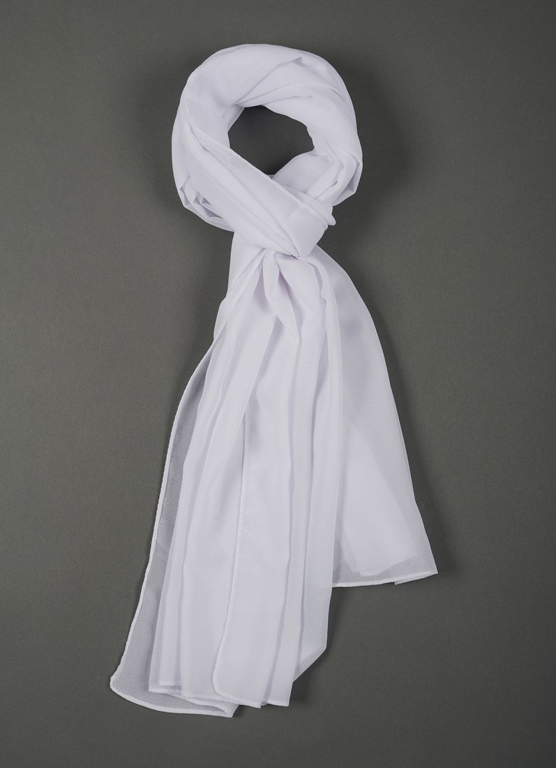 Buy Off-White Georgette Soft scarf