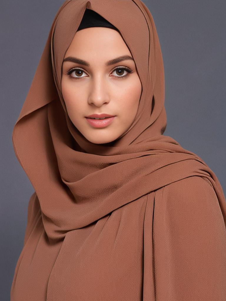 Light Brown Georgette Soft scarf