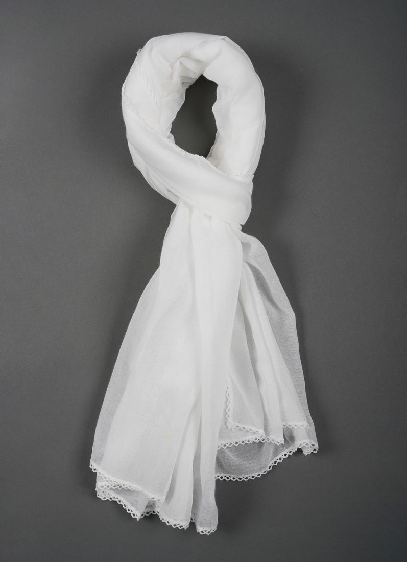 Buy White Lace scarf
