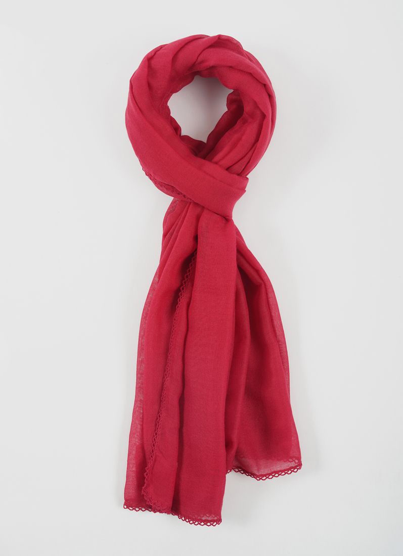 Buy Magenta Lace scarf