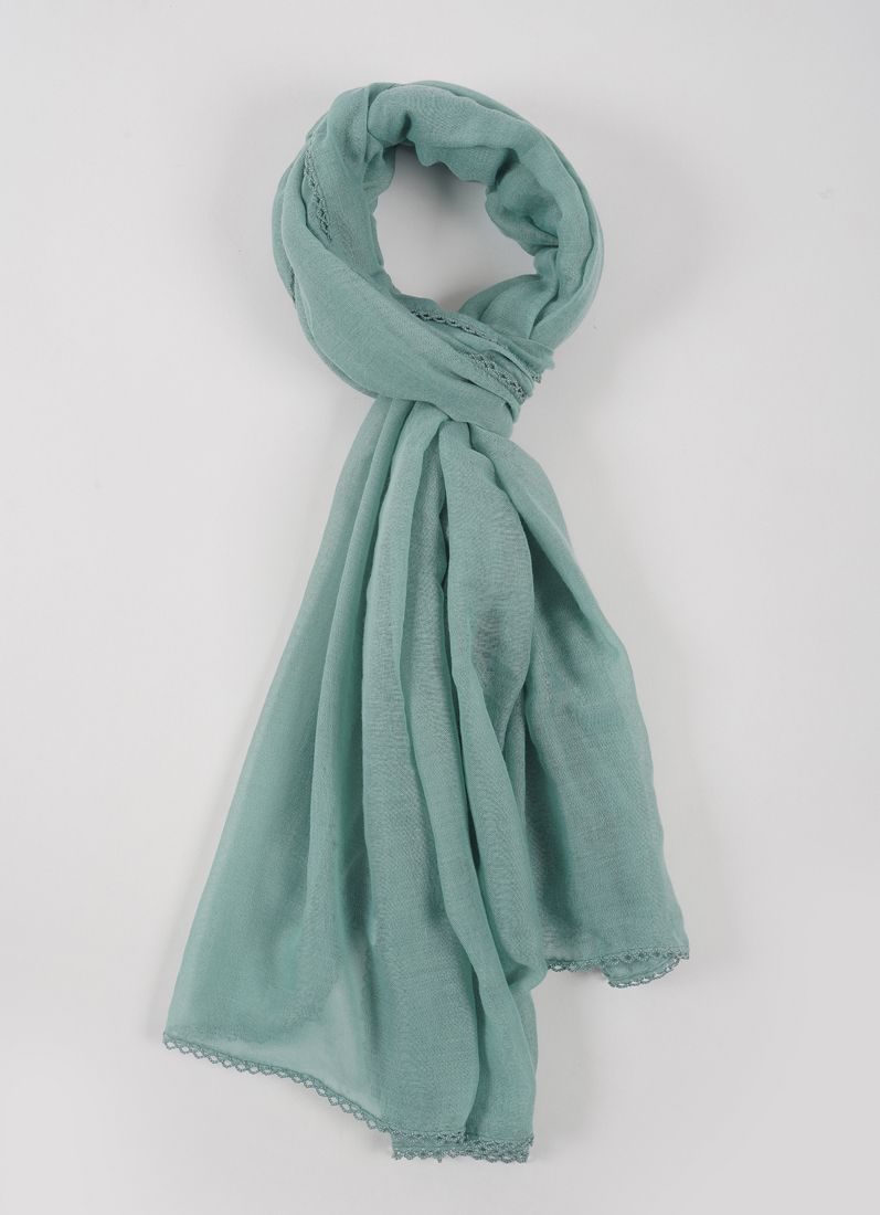 Buy Sea Green Lace scarf