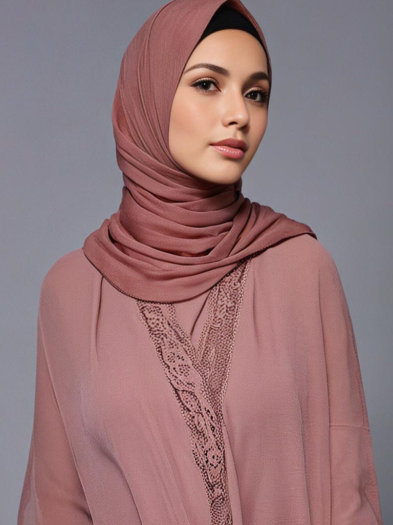 Dusty Pink Lace scarf