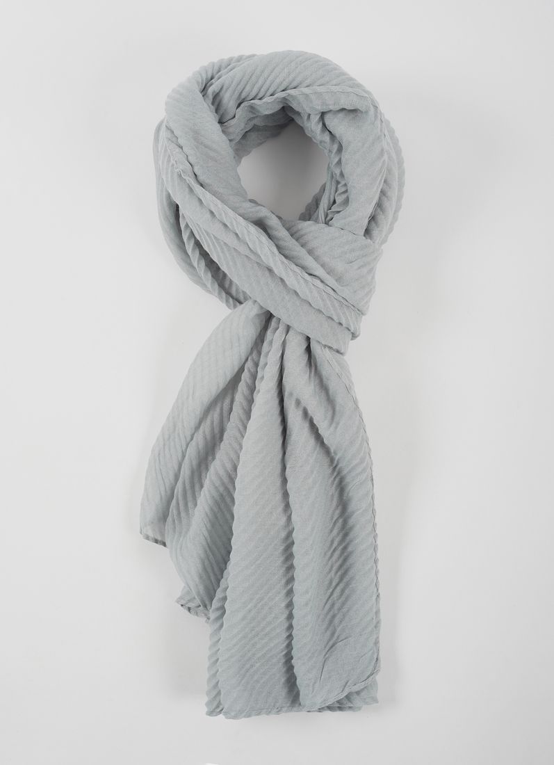 Buy Light Blue Cotton Crinkled scarf