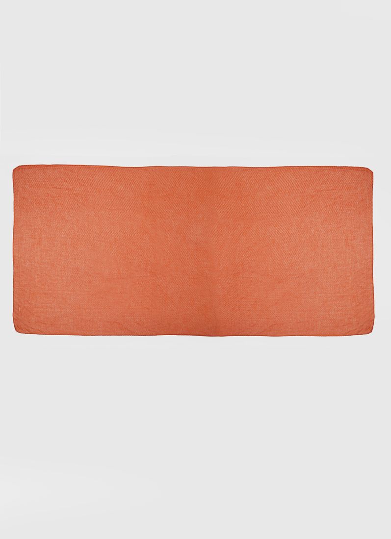 Rust Cotton Crinkled scarf