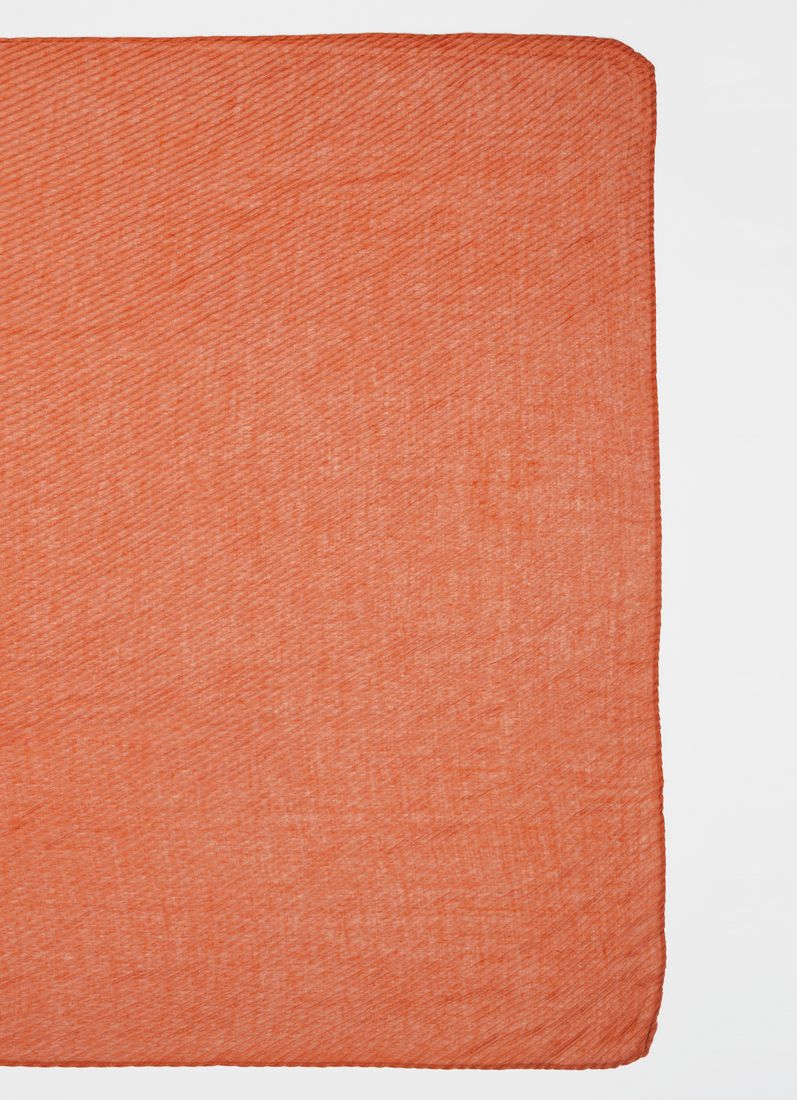 Rust Cotton Crinkled scarf