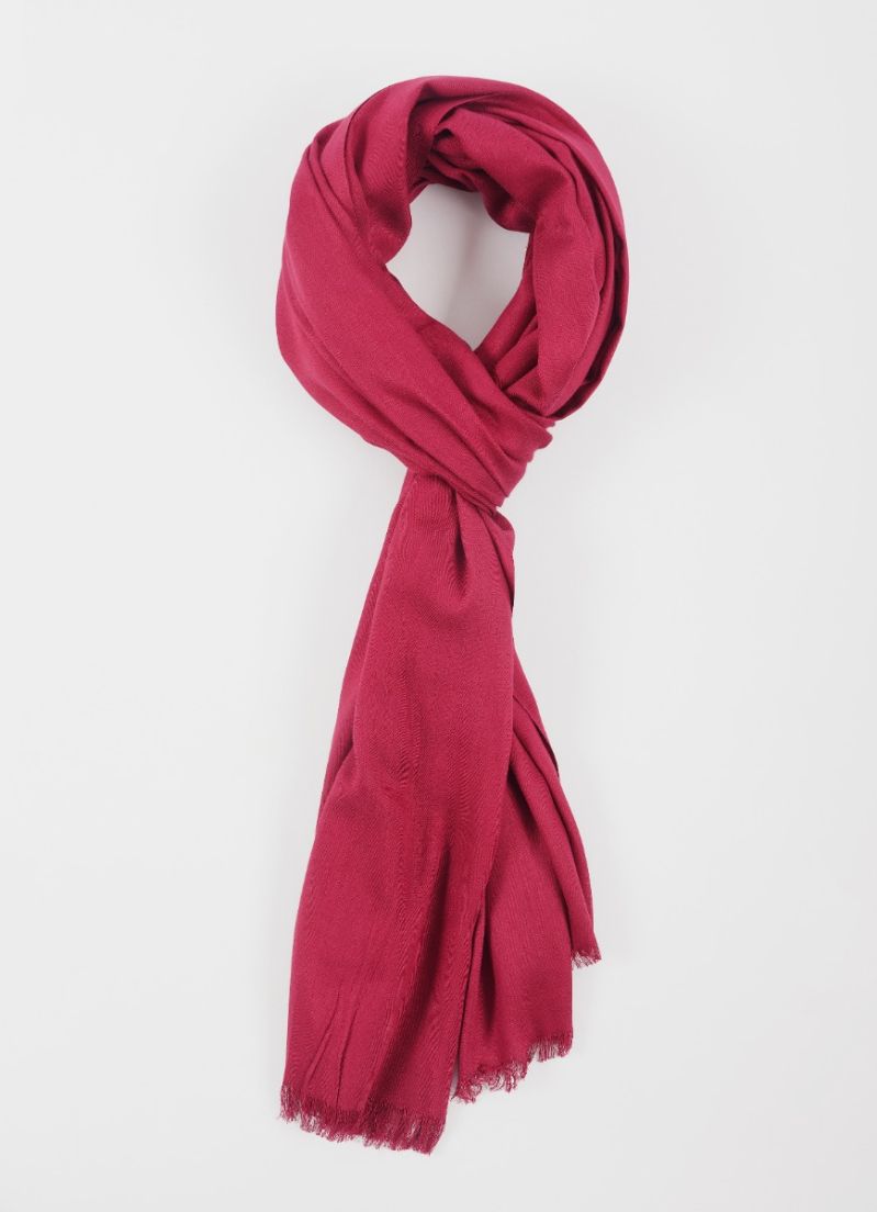 Buy Maroon Cotton Poly Soft scarf