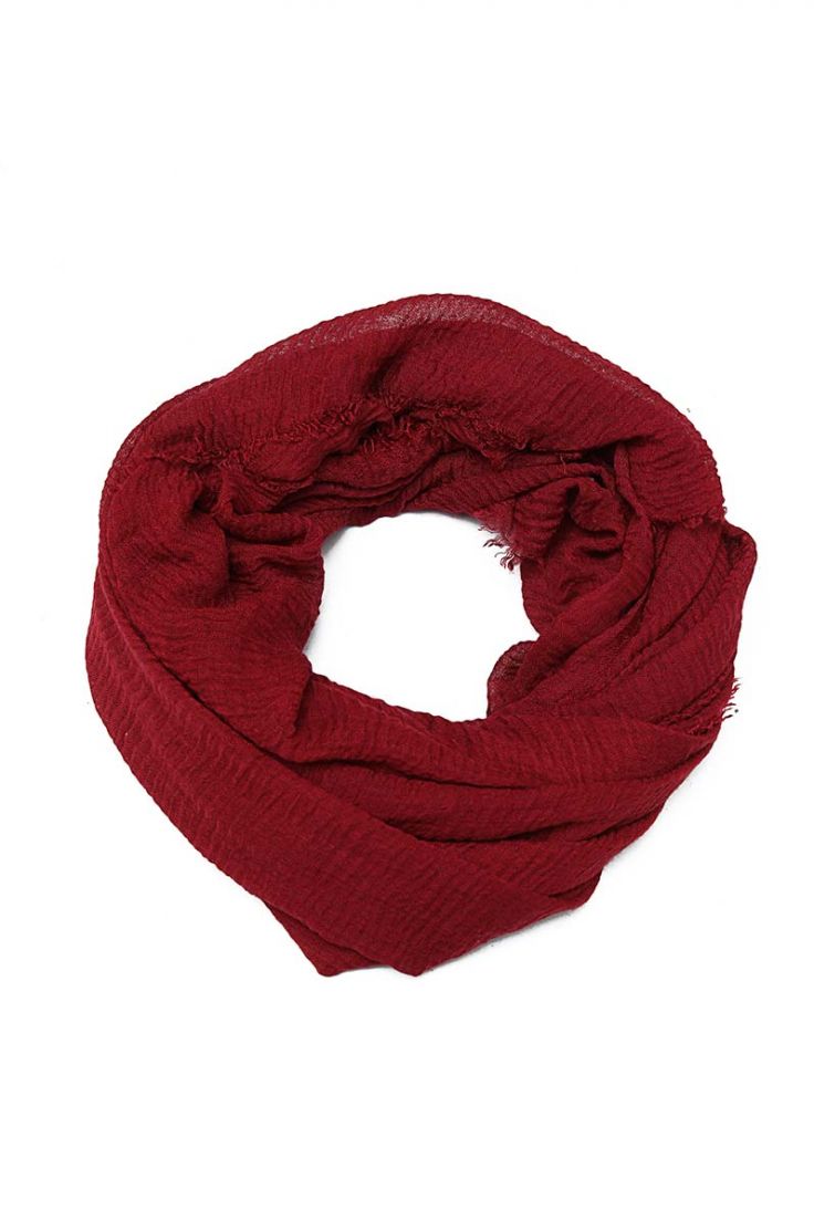 Burgundy Woven Oversize Scarf
