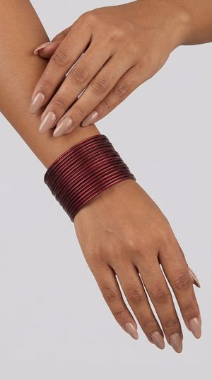 Maroon Lightweight Bangles for Women