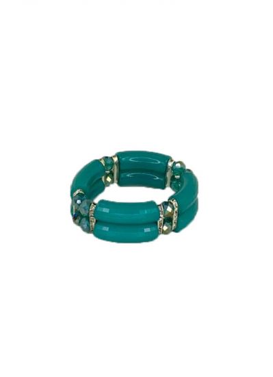 Jade Crystal Bead Bracelet