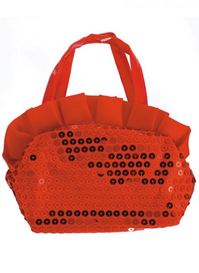 Frilled Sequin Handbag