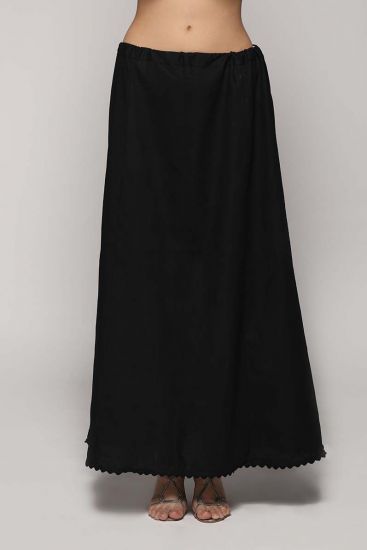 Classic Black Cotton Petticoat