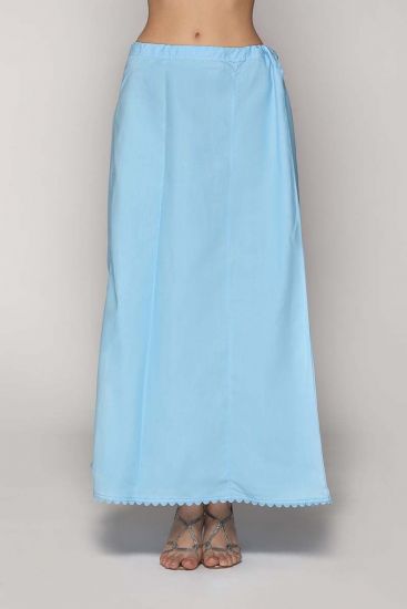 Buy light blue cotton petticoaat