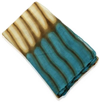 Blue Striped Ombre Scarf